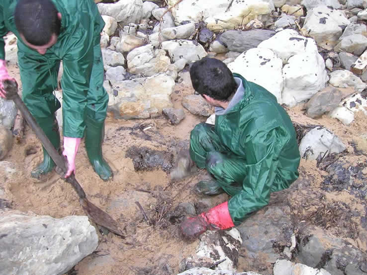 the oil is buried
